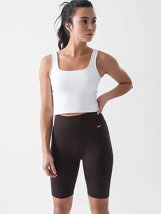 AIM'N | Damen Radlerhose Ribbed Seamless | braun